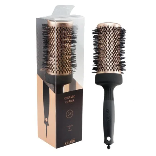 Keller Copper-Line 53mm tourmaline and ionic ceramic hair curler by Pasteur Pharmacy, with a sleek handle and ceramic barrel.