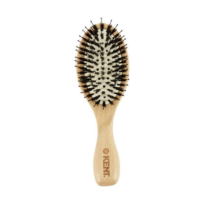 Kent Pure Flow Vented Oval Cushion Hairbrush by Pasteur Pharmacy with ergonomic handle and vented design for gentle hair styling.