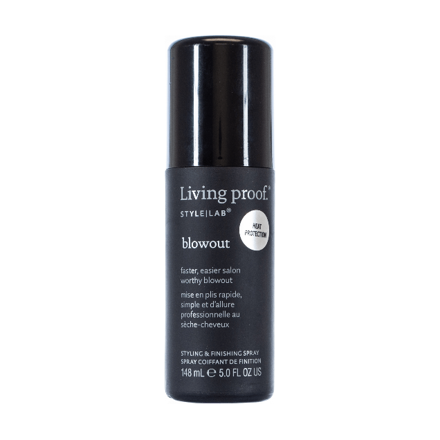 Living Proof Stylelab Blowout Hairspray 5 oz, a styling and finishing hairspray shown in the image.