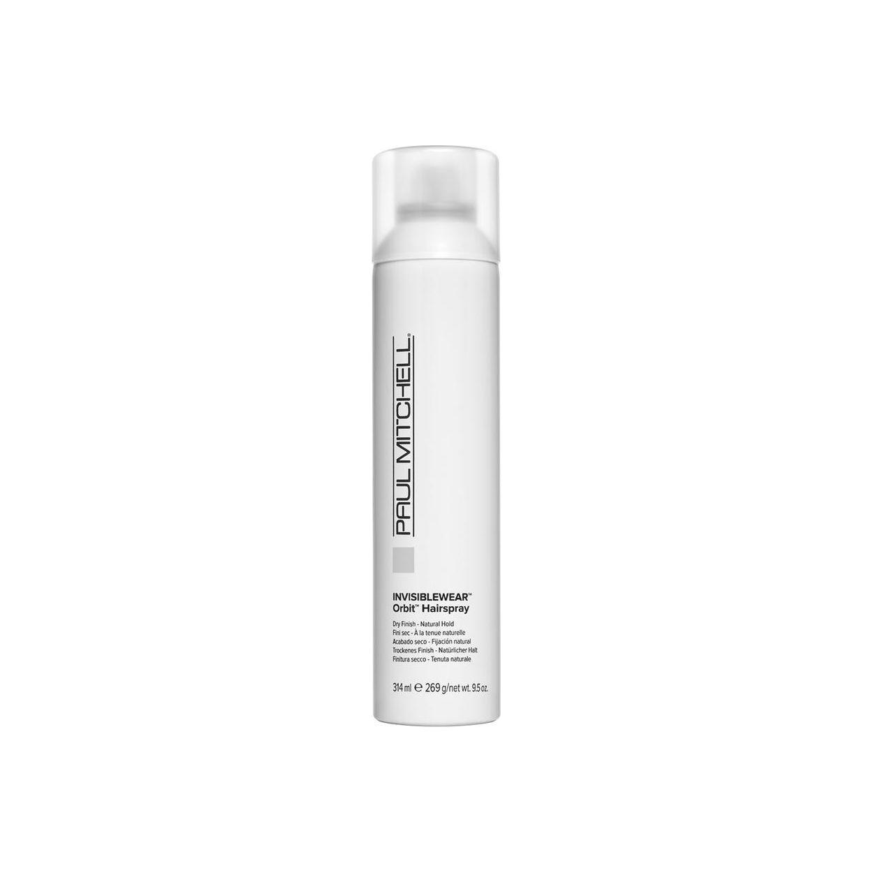 Paul Mitchell Invisible Wear Orbit Hairspray 9.5 oz, flexible hold spray for natural-looking styled hair