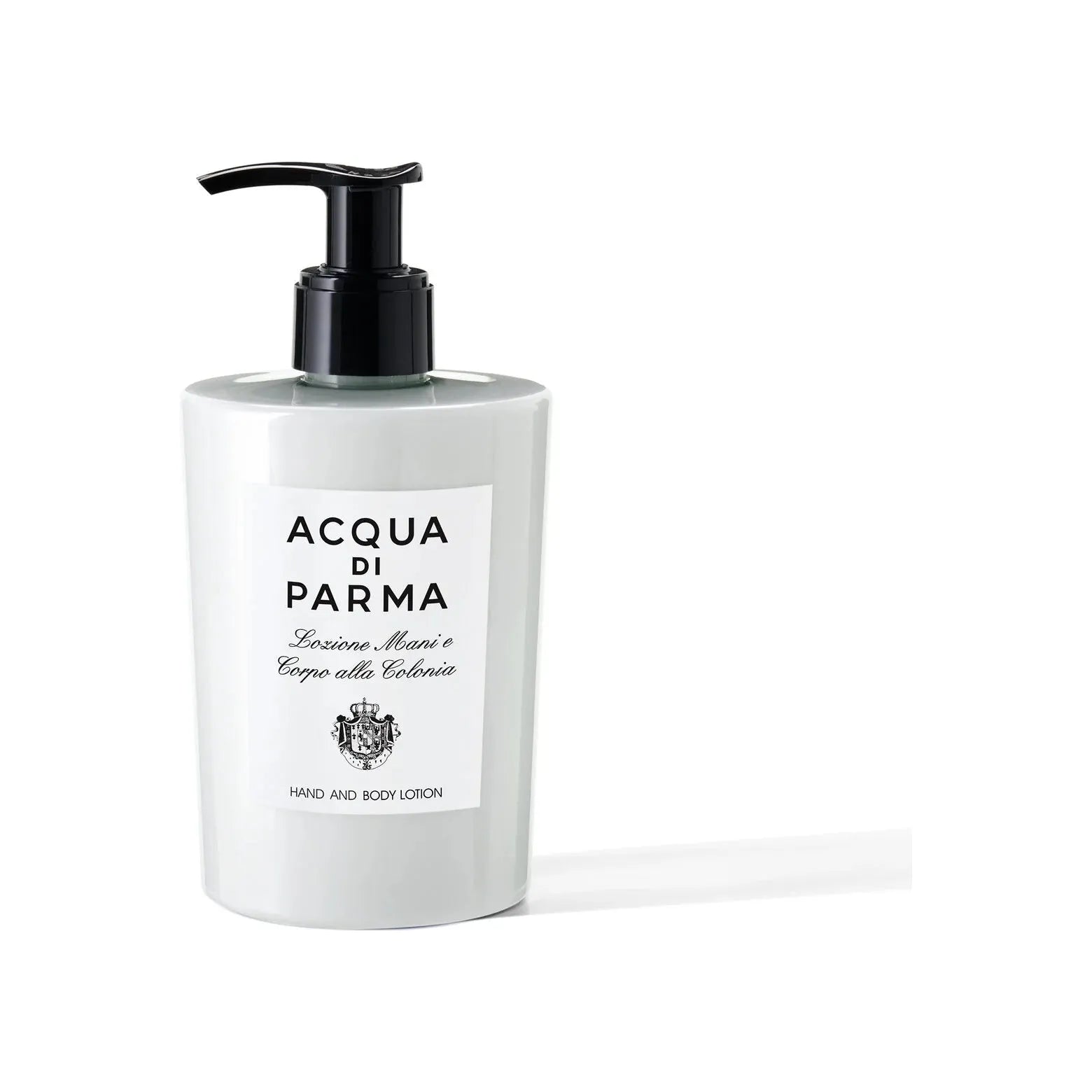 Acqua Di Parma Hand and Body Lotion 300ml with elegant packaging, moisturizing cream for soft skin, by Pasteur Pharmacy.