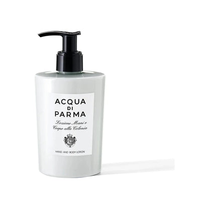 Acqua Di Parma Hand and Body Lotion 300ml with elegant packaging, moisturizing cream for soft skin, by Pasteur Pharmacy.