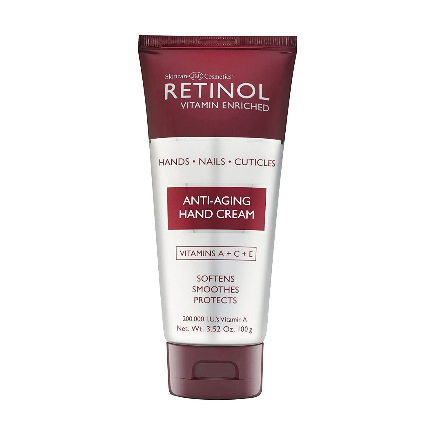 Pasteur Pharmacy Retinol Anti-aging Hand Cream in 100ml tube, smooth hand cream for youthful skin and anti-aging benefits.