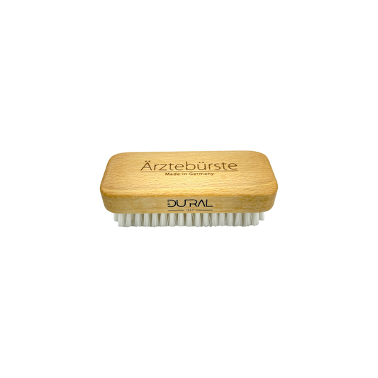 Dural Beech Wood Hand and Nail Brush with 7 rows of nylon bristles for effective cleaning of hands and nails.