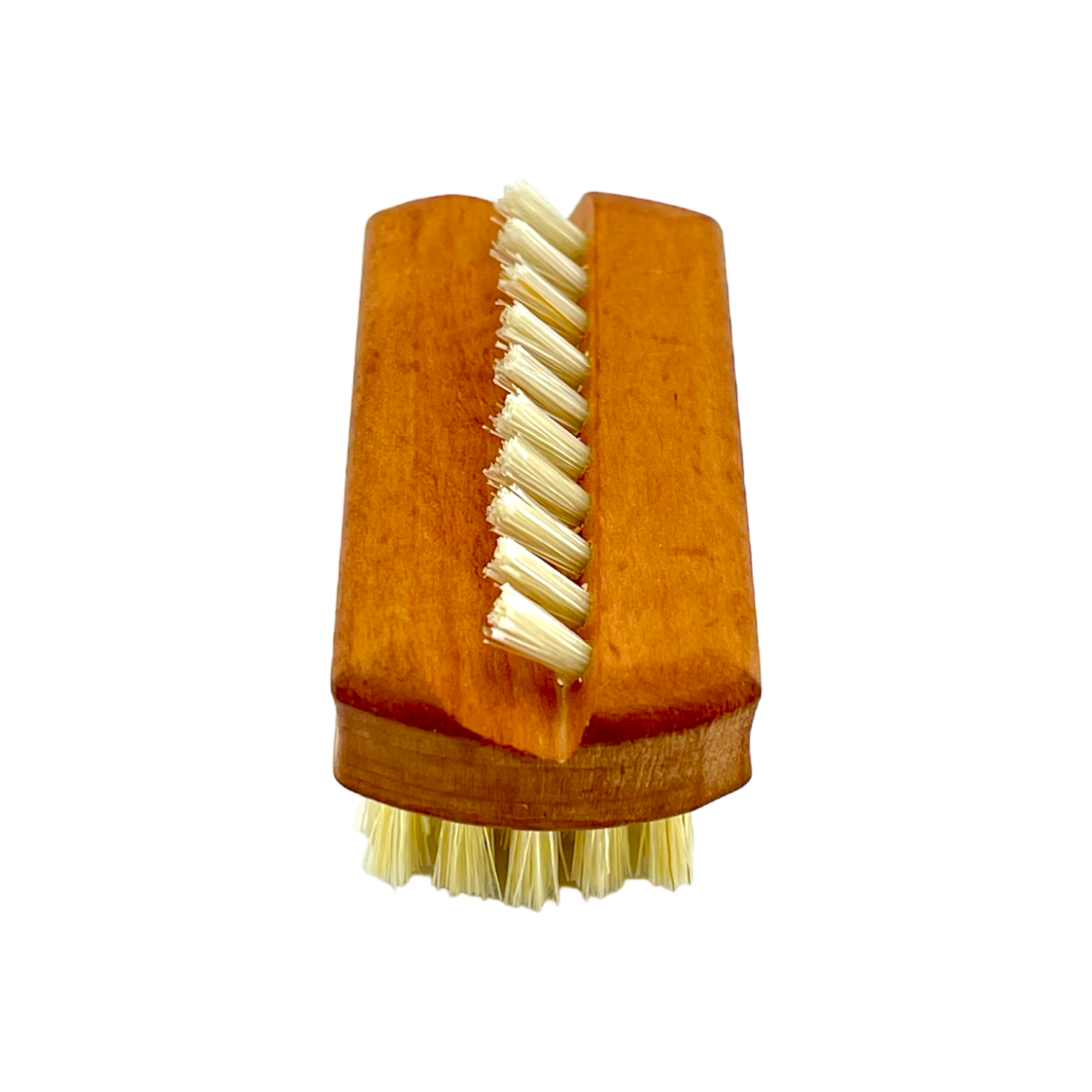 Dural Pear wood hand and nail brush with natural bristles, featuring 1 and 5 rows for cleaning hands and nails.