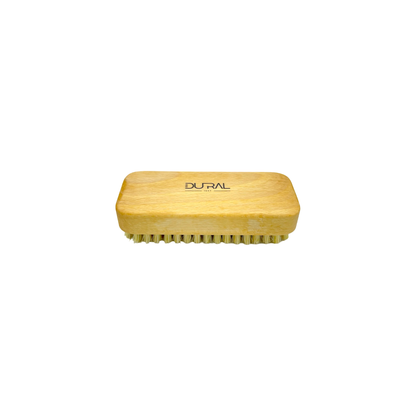 Dural Beech Wood Craftsman Hand & Nails Brush with 6 rows, natural wood handle and dense bristles for cleaning nails and hands.