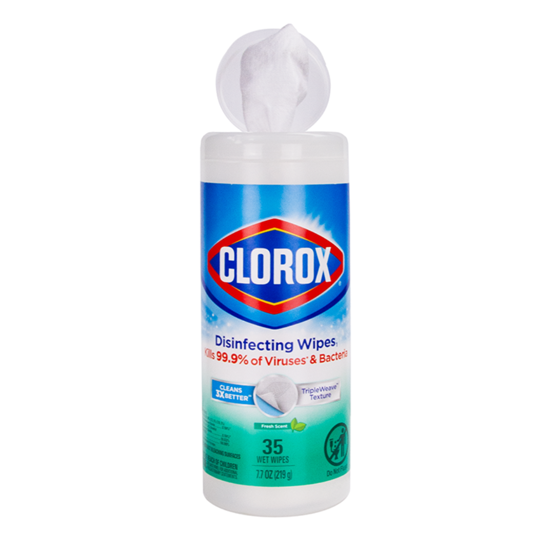 Clorox Disinfecting Fresh Wipes 12x35 pack by Pasteur Pharmacy, antibacterial hand sanitizing and disinfecting wipes for cleaning