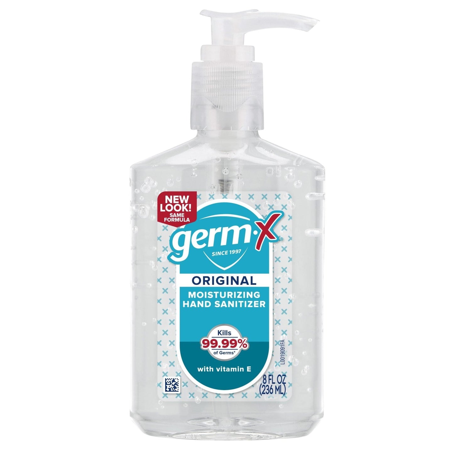 Pasteur Pharmacy Germ-X hand sanitizer bottle with clear labeling, 8 fl oz size, designed for hand hygiene and sanitization.