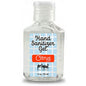 Primal Elements Fresh Citrus Hand Sanitizer 2-ounce bottle with citrus scent and clear packaging, designed for hand hygiene.