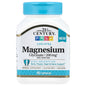 21st Century Magnesium Glycinate capsules, 200mg per serving, in a bottle with 90 capsules, for health and wellness.