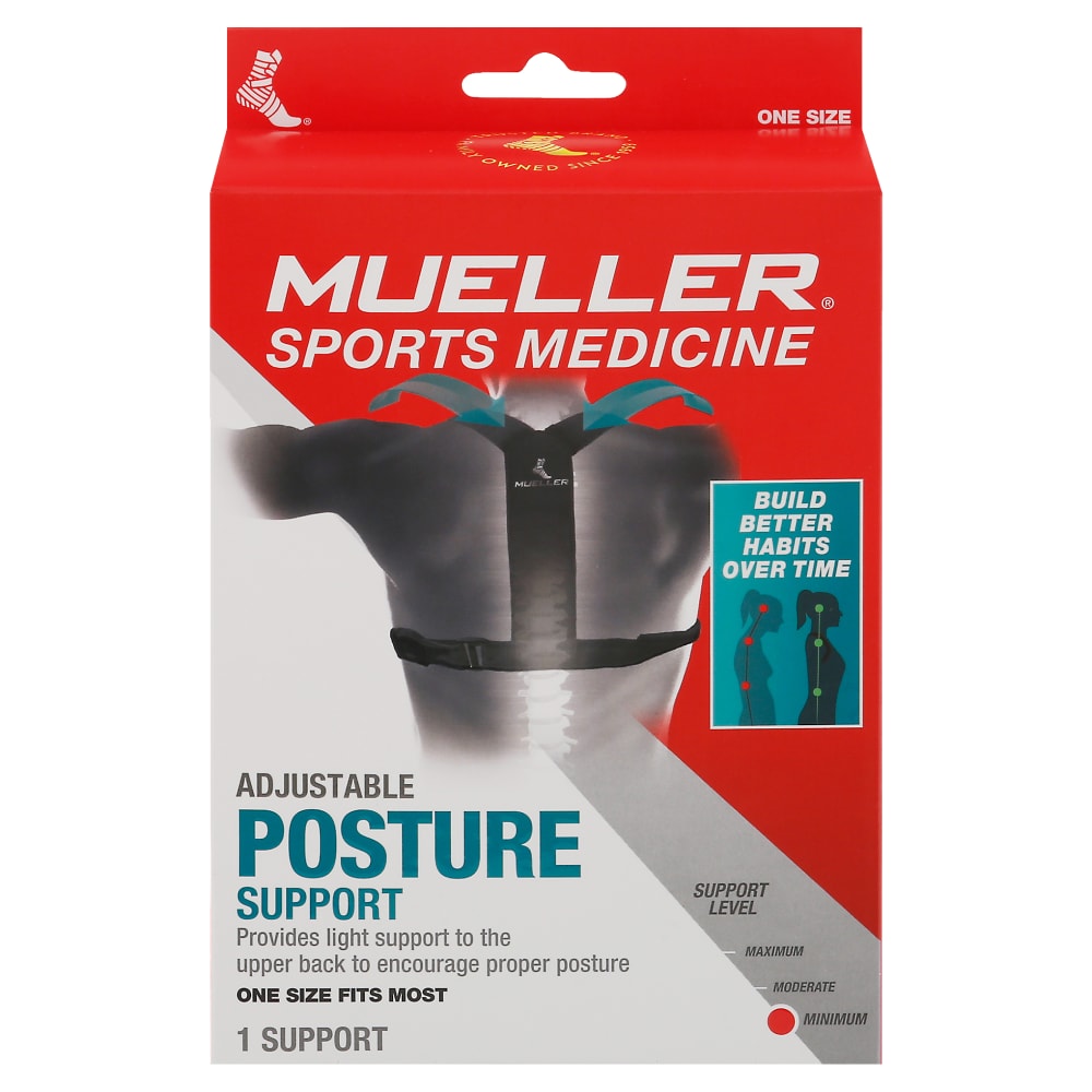 Adjustable posture support from Pasteur Pharmacy, designed to improve back alignment and promote healthy posture.