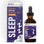 Akron Pharma MAX Sleep Junior melatonin sleep drops for kids, in a small bottle with a dropper for promoting restful sleep.