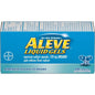 Aleve Liquid Gels with Naproxen Sodium for pain relief and fever reduction, 220 mg, in a blister pack.