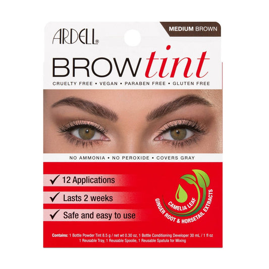 Ardell Brow Tint Set by Pasteur Pharmacy, 8g brow color kit with applicator for natural-looking eyebrow tinting.
