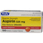 Aspirin TB 325 mg bottle from Pasteur Pharmacy, 100 ec tablets for pain relief and anti-inflammatory use.