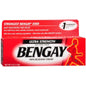 Bengay Ultra Strength Non-Greasy Topical Pain Relief Cream 4 oz in a white tube, used for muscle and joint pain relief.