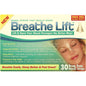 Breathe Right Extra Tan nasal strips box, 26 count, from Pasteur Pharmacy, designed to help open nasal passages for easier breathing.