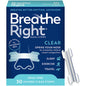 Breathe Right nasal strips, original clear, small/medium size, for nasal congestion relief, by Pasteur Pharmacy.
