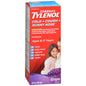 Children's Tylenol Cold + Cough Grape Flavor 4 Fl Oz bottle from Pasteur Pharmacy, for relief of cold symptoms in kids.