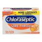 Chloraseptic Lozenges 6-10mg Citrus by Pasteur Pharmacy, 18 flavored throat lozenges in orange packaging for soothing relief
