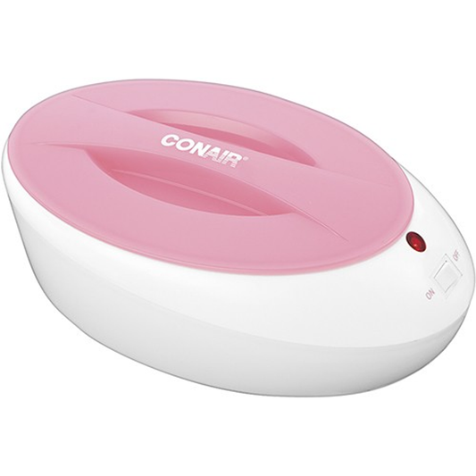 Conair True Glow heated thermal paraffin bath for hand and foot skincare, with a sleek white design and digital control panel.