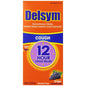 Delsym Cough Relief 12 Hr grape-flavored liquid in 5 fl oz bottle, effective for day or night cough relief, from Pasteur Pharmacy