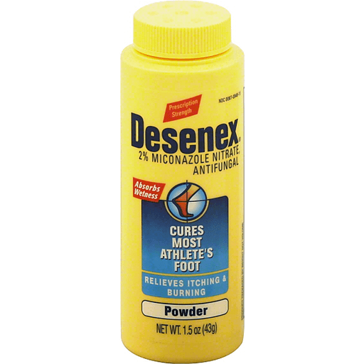 Desenex Prescription Strength Antifungal Powder for Athlete's Foot in a 1.5 oz shaker, health and beauty product by Pasteur Pharmacy.