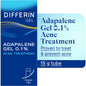 Differin Acne Retinoid Treatment Gel with 0.1% Adapalene, a health and beauty product for acne treatment from Pasteur Pharmacy.