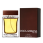 Dolce & Gabbana The One for Men Eau de Toilette spray, 3.3 oz, sleek bottle with black cap, luxurious men's fragrance.