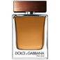 Dolce & Gabbana The One for Men fragrance bottle in a health and beauty setting, featuring sleek design and branding.