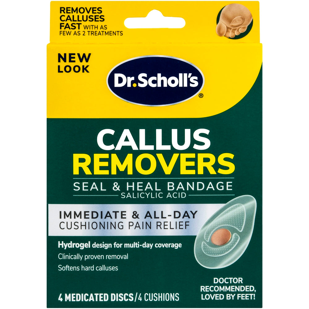 Dr. Scholl's Callus Removers for healthy skin, featuring a compact design and effective callus removal tools.