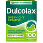 Dulcolax® Overnight Laxative 5 mg comfort coated tablets shown in blister pack for gentle bowel relief.