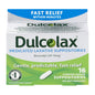 Dulcolax Suppositories medicated laxative 10 mg in comfort-shaped design, from Pasteur Pharmacy, for bowel relief.