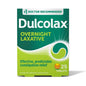Dulcolax Tablets Overnight Relief 5 Mg laxative bottle with tablets, used for gentle overnight constipation relief.
