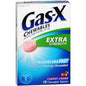 Gas-X Extra Strength Antigas chewable tablets in cherry creme flavor, 125 mg, by Pasteur Pharmacy, shown in blister pack.