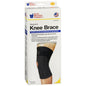 Black small neoprene knee brace by Good Neighbor Pharmacy, designed for support and compression, shown in the product image.