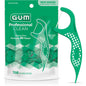 GUM Professional Clean Floss Picks with shred-resistant mint, designed for effective dental cleaning and oral health.