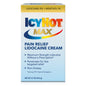 Icy Hot Max Strength Pain Relief Lidocaine Cream from Pasteur Pharmacy, showing the tube of topical pain relief cream.
