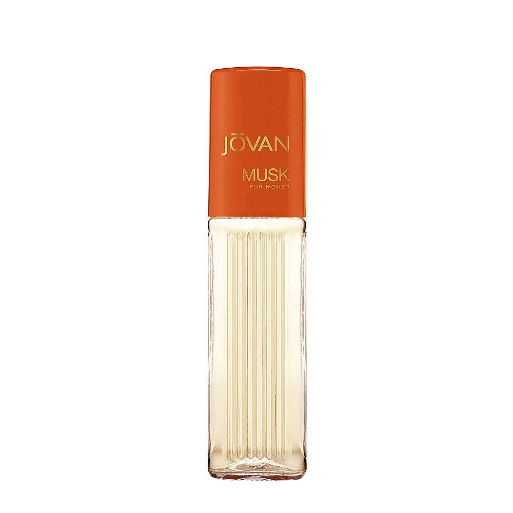 Jovan Musk for Women cologne spray in a 2 fl oz bottle, featuring a floral and musky fragrance, perfect for daily wear.