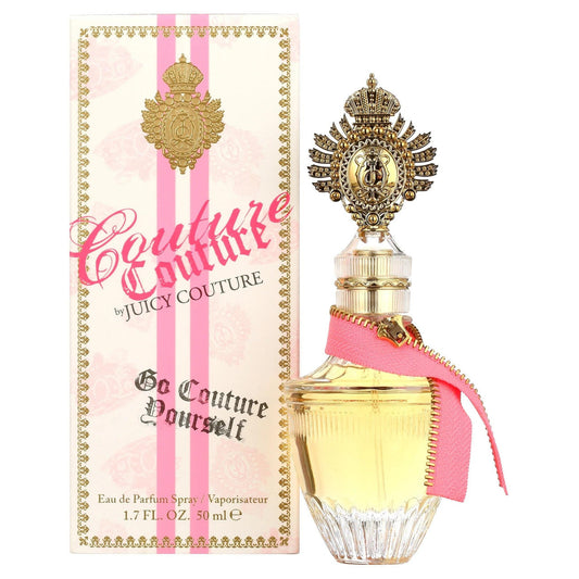 Juicy Couture Eau De Parfum Spray 50ml for women, elegant bottle, showcasing the health and beauty fragrance.