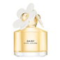 Marc Jacobs Daisy Eau de Toilette spray, 3.3 fl oz, in a clear glass bottle with a yellow daisy cap, for women.