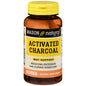 Mason Natural Activated Vegetable Charcoal 260 mg digestive aid capsules, 60-count, for digestive support and toxin relief.
