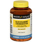 Mason Natural Glucosamine Chondroitin Advanced capsules for joint health, displayed in a bottle with supplement capsules.