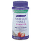 Nature's Bounty Optimal Solutions Advanced Hair, Skin & Nails supplement bottle on a white background.