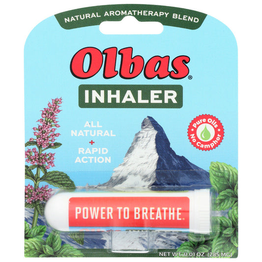Olbas Natural Aromatherapy Blend Inhaler by Pasteur Pharmacy, compact health and beauty inhaler for respiratory relief.