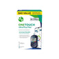 OneTouch Ultra Plus Flex blood glucose testing kit in original packaging with test strips and accessories, by Pasteur Pharmacy.