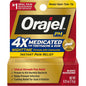 Orajel PM Toothache Pain Relief Cream by Pasteur Pharmacy, 0.25 oz tube showing product packaging and applicator