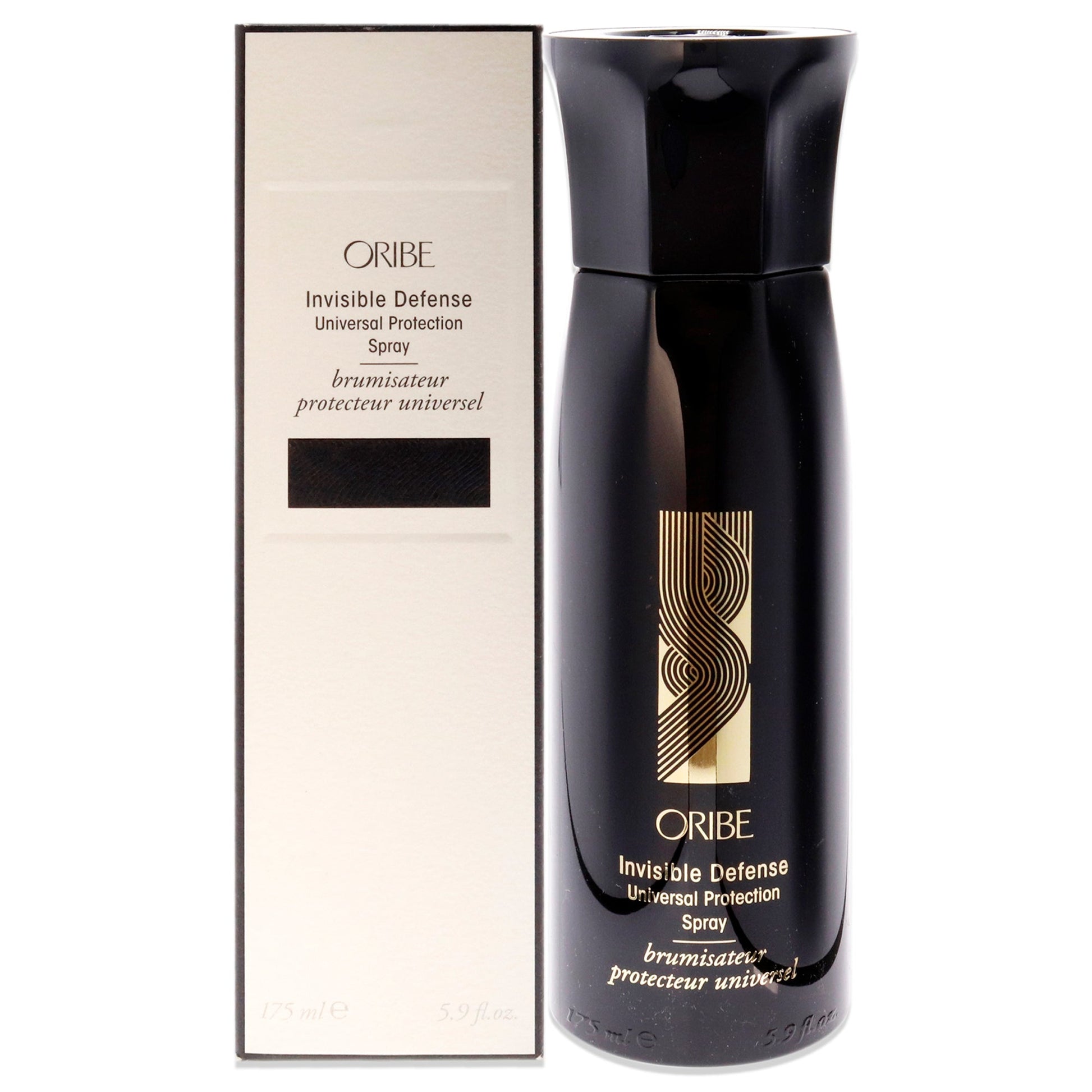 Oribe Invisible Defense Universal Protection Spray 5.9 oz bottle, designed for hair protection and health in a sleek spray bottle.
