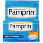 Pamprin Maximum Strength multi-symptom menstrual pain relief caplets, health and beauty product for menstrual discomfort.