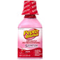12 oz bottle of Pepto-Bismol Liquid Cherry for stomach relief, with a white and pink label and a screw cap.
